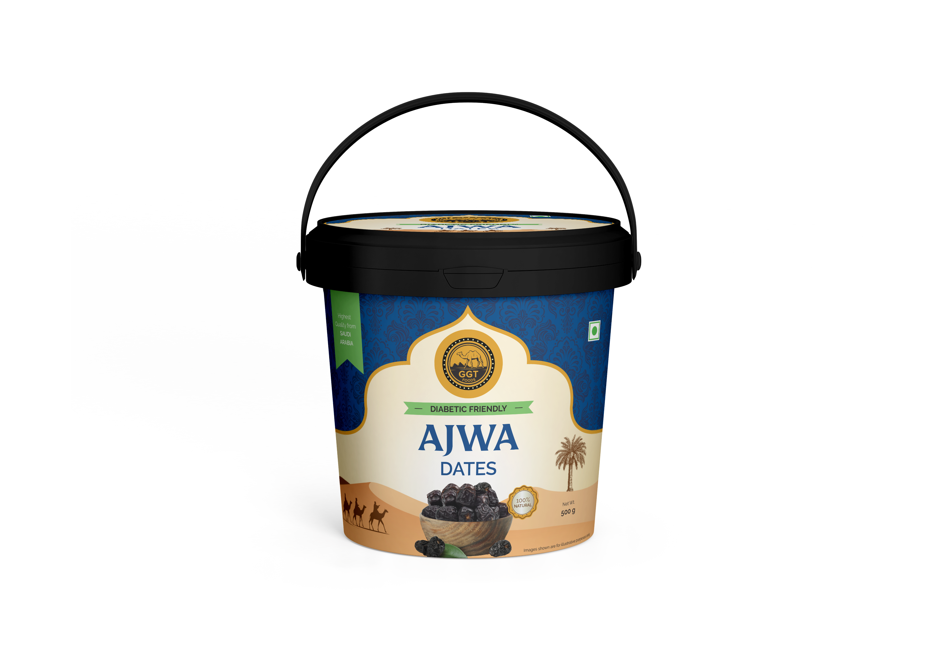 GGT Ajwa Dates (Khajoor) Bucket